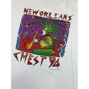 Vintage 1994 New Orleans Jazz Fest T-Shirt XL 90s Music Festival Tee